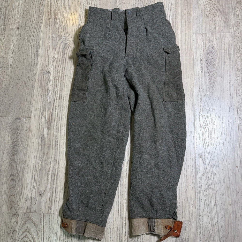 WWII M/1939 M/1958 Swedish Army Military Wool Winter Field Pants Trousers 30x29